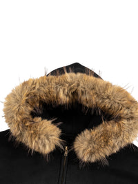 "Militant" Fur Hoodie